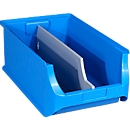 Schäfer Shop Pure lengteverdeler, voor open opbergbakken uit de Base 5-serie, 475 x 10 x 170 mm, scheidingswand, 1 stuk