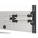 Schäfer Shop Pure Monitorhalter für AST31 Tischaufbau, um 360° drehbar, neigbar, schwenkbar, VESA, Kunststoff/Aluminium, schwarz-silber