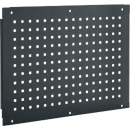 Schäfer Shop Pure Seitenblende für manuell höhenverstellbare Arbeitstische AST31, 38 x 10 mm Lochraster, bis 50 kg, Stahl, anthrazitgrau