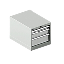 Schäfer Shop Pure SSI SCHÄFER ladekast 18-27, 3 laden, tot 75 kg, B 411 x D 572 x H 400 mm, lichtgrijs/lichtgrijs.