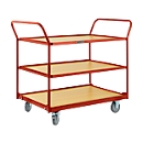Schäfer Shop Pure table trolley with 3 shelves, 1236 x 700 x 1032 mm