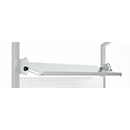 Schäfer Shop Pure Verstellboden für AST31 Tischaufbau, bis 30 kg, B 1500 x T 400 x H 120 mm, Stahl, lichtgrau