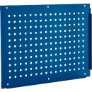 Schäfer Shop Pure zijpaneel voor handmatig in hoogte verstelbare werktafels AST31, gatenpatroon 38 x 10 mm, tot 50 kg, staal, gentiaanblauw