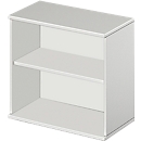 Schäfer Shop Select aanbouwrek LOGIN, 2 dossierhoogtes, B 800 x D 420 x H 726 mm, lichtgrijs