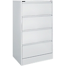 Schäfer Shop Select Archivador MS iCONOMY, bastidor abierto, AN 780 x F 580 x AL 1350 mm, gris claro RAL 7035