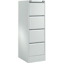 Schäfer Shop Select Armoire à dossiers suspendus MS iCONOMY, acier, 1 rangée, cadre ouvert, l. 425 mm, gris clair RAL 7035