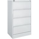Schäfer Shop Select Armoire à dossiers suspendus MS iCONOMY, cadre ouvert, l. 780 x P 580 x H 1350 mm, gris clair RAL 7035