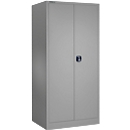Schäfer Shop Select Armoire à matériel MSI 2509 S, modèle renforcé, jusqu'à 100 kg/tablette, L 950 x P 500 x H 1935 mm, gris clair/gris clair 