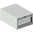 Schäfer Shop Select Armoire à tiroirs 18-27, 1 tiroir, jusqu'à 200 kg, L 411 x P 572 x H 250 mm, gris clair/gris clair