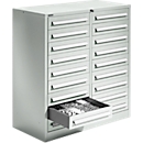 Schäfer Shop Select Armoire à tiroirs SF 180, 18 tiroirs, gris clair RAL 7035 gris clair RAL 7035