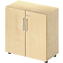 Schäfer Shop Select Armoire LOGIN, 2 hauteurs de classeurs, L 800 x P 420 x H 788 mm, décor érable/décor érable
