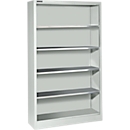Schäfer Shop Select AS 2409 open kast, met 4 in hoogte verstelbare etages, B 950 x D 400 x H 1935 mm, plaatstaal, lichtgrijs