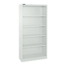 Schäfer Shop Select Bibliothèque étagères acier MS iCONOMY, 5 HC, l. 800 x P 400 x H 1935 mm, gris clair RAL 7035