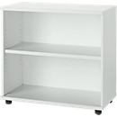 Schäfer Shop Select Bibliothèque étagères en bois, 2 étagères, L 800 mm x P 421 x H 750 mm, gris clair
