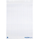 Schäfer Shop Select Bloc à flipchart en papier recyclé, 5 x 20 feuilles, 80 g, quadrillé