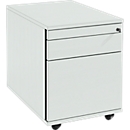 Schäfer Shop Select Caisson mobile 126, tiroir-plumier + tiroirs, verrouillable, aggloméré, l. 428 x P 600 x H 540 mm, gris clair