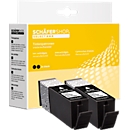 Schäfer Shop Select Cartouches d'encre, remplace Canon PGi-580XXL Bk, pack de deux, noir-pigmenté