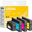 Schäfer Shop Select Cartouches d'encre, remplace HP 950XL/951XL CMYK (CN045AE, CN046AE, CN047AE, CN048AE), Mixpack, cyan, magenta, jaune, noir