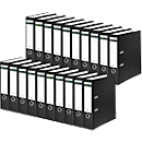 Schäfer Shop Select Classeur, DIN A4, largeur dos 80 mm, 20 pièces, polypropylène et papier recyclé, noir