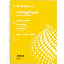 Schäfer Shop Select Collegeblock, DIN A4, 80 Blatt, doppelte Spiralbindung, 5 Stück, weiß