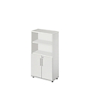 Schäfer Shop  Select Combikast Start Off, 4 ordnerhoogten, afsluitbaar, B 800 x D 420 x H 1470 mm, hout, lichtgrijs/lichtgrijs 