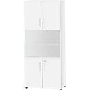 Schäfer Shop Select combination cabinet SET UP, 6 OH, W 800 x D 420 x H 2240 mm, white/white