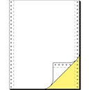 Schäfer Shop Select Computer-kettingpapier, LP, SD, gele kopie, 2-voudig blanco, 1000 stuks