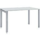 Schäfer Shop Select Desk LOGIN, 4 patas, rectangular, ancho 1200 x fondo 800 x alto 740 mm, gris claro