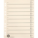 Schäfer Shop Select dividers, DIN A4 format, line print, 100 pieces, with perforated edge reinforcement