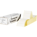 Schäfer Shop Select endless labels, 148×99.2 mm, white, permanent adhesive, perforated edge, 1500 pcs. for dot matrix printers