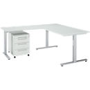 Schäfer Shop Select Ensemble de meubles de bureau 3 pièces Bureau Start Off, rectangulaire, pied en T, L 1800 x P 800 x H 735 mm 