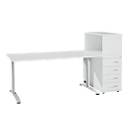 Schäfer Shop Select Ensemble de meubles de bureau LOGIN 2 pièces, bureau L 1600 mm