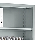 Schäfer Shop Select Étagères MS iCONOMY, support de fixation inclus, l. 800 mm, 2 p., alu blanc