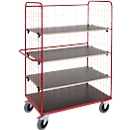 Schäfer Shop Select Etagewagen met rooster, L 1200 x B 700 mm