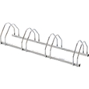 Schäfer Shop Select fietsenrek, 1-zijdig, voor 4 fietsen, 2 x voor bandbreedte 55 mm + 2 x voor bandbreedte 70 mm, B 330 x D 1170 x H 250 mm, staal