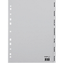 Schäfer Shop Select folder index, for DIN A4, calendar, Mon-Son, 7 compartments, polypropylene, gray