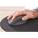 Schäfer Shop Select Funkmaus, 5 Tasten & Scrollrad, bis 1600 dpi, mit USB-Dongle, schwarz-grau