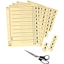 Schäfer Shop Select Intercalaires à découper , format A4, lignes pré-tracées, 100 p., perforations renforcées