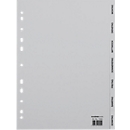 Schäfer Shop Select Intercalaires PP pour classeurs à levier , format plein A4, jours lun.-dim. (7 intercalaires), gris