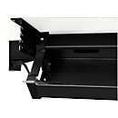 Schäfer Shop Select Kabelwanne Standard, für höhenverstellbare Schreibtische ab B 1400 mm, abklappbar, schwarz