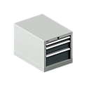 Schäfer Shop Select ladekast 18-27, 3 laden (H 50/100/150mm), tot 75 kg, B 411 x D 572 x H 400 mm, antracietgrijs/lichtgrijs