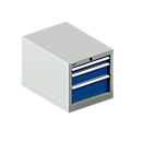 Schäfer Shop Select ladekast 18-27, 3 laden (H 50/100/150mm), tot 75 kg, B 411 x D 572 x H 400 mm, gentiaanblauw/lichtgrijs