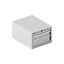 Schäfer Shop Select  ladekast 27-36, 3 schuifladen, tot 75 kg, B 564 x D 725 x H 400 mm, lichtgrijs/lichtgrijs