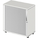 Schäfer Shop Select LOGIN armario de persiana transversal, 2 alturas de archivo, con cerradura, An 800 x P 420 x Al 788 mm, gris claro