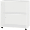 Schäfer Shop Select LOGIN stellingkast, 2 dossierhoogtes, B 800 x D 420 x H 788 mm, lichtgrijs/lichtgrijs