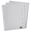 Schäfer Shop Select Lot éco intercalaires pour classeurs , numérotés de 1 à 10, jeu de 12 p., gris