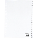 Schäfer Shop Select mappenindex, voor DIN A4, alfabetisch, 20 vakken, polypropeen, wit
