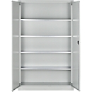 Schäfer Shop Select materiaalkast MSI 2512 S, B 1200 x D 500 x H 1935 mm, lichtgrijs/lichtgrijs 