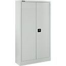 Schäfer Shop Select material cabinet MSI 16408 , W 800 x D 400 x H 1585 mm, 3 shelves, steel, light gray RAL 7035