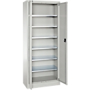 Schäfer Shop Select Materialschrank MSI 2409, Stahl, 6 Fachböden, B 950 x T 400 x H 1935 mm, lichtgrau 